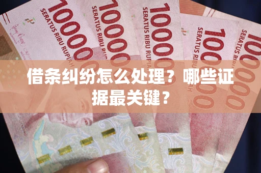 北京借条纠纷怎么处理？哪些证据最关键？