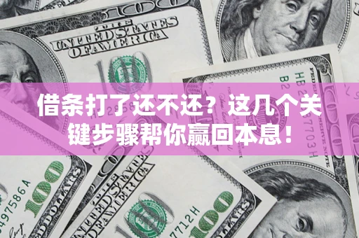 北京借条打了还不还？这几个关键步骤帮你赢回本息！