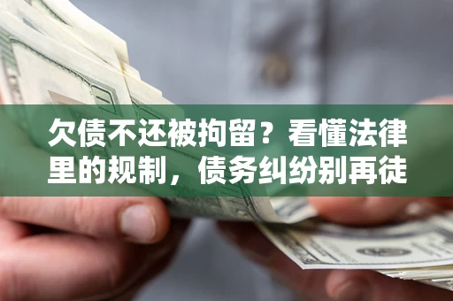 北京欠债不还被拘留？看懂法律里的规制，债务纠纷别再徒劳奔波
