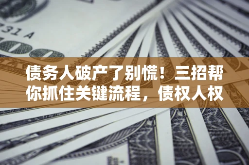 北京债务人破产了别慌！三招帮你抓住关键流程，债权人权益不再缩水