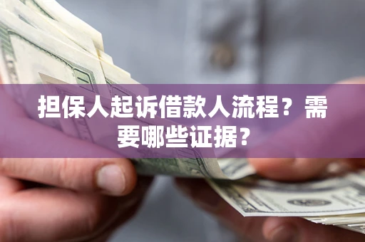 北京担保人起诉借款人流程?需要哪些证据? 北京担保人起诉借款人流程?需要哪些证据?