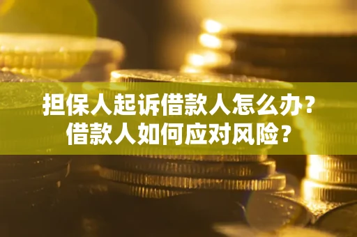 北京担保人起诉借款人怎么办？借款人如何应对风险？