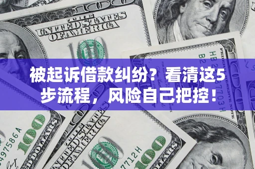 北京被起诉借款纠纷？看清这5步流程，风险自己把控！
