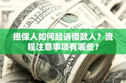 北京担保人如何起诉借款人？流程注意事项有哪些？